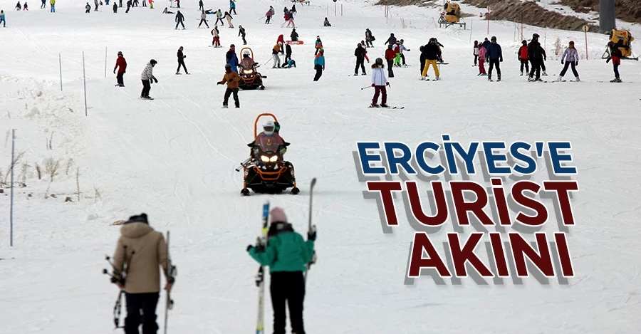 Erciyes hafta sonu turist akınına uğradı