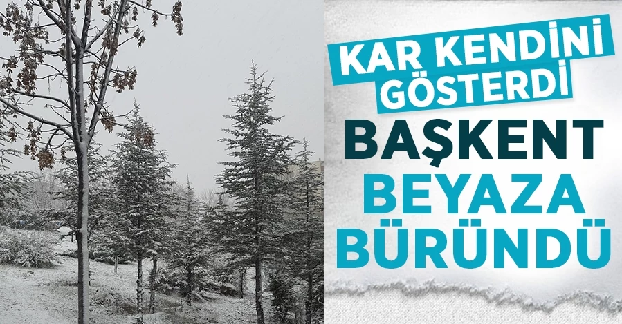 Başkentte kar yağışı etkili oldu