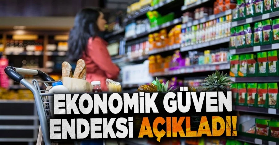 Ekonomik güven endeksi açıklandı