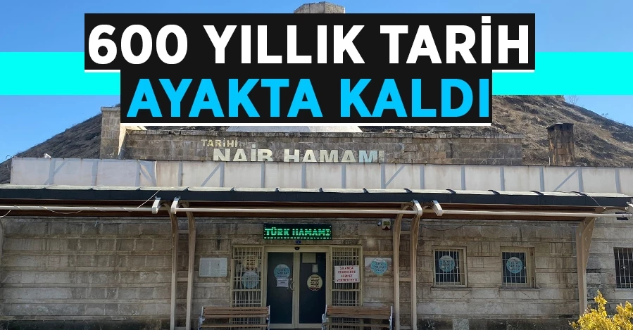 600 yıllık tarihi hamam depremde ayakta kaldı
