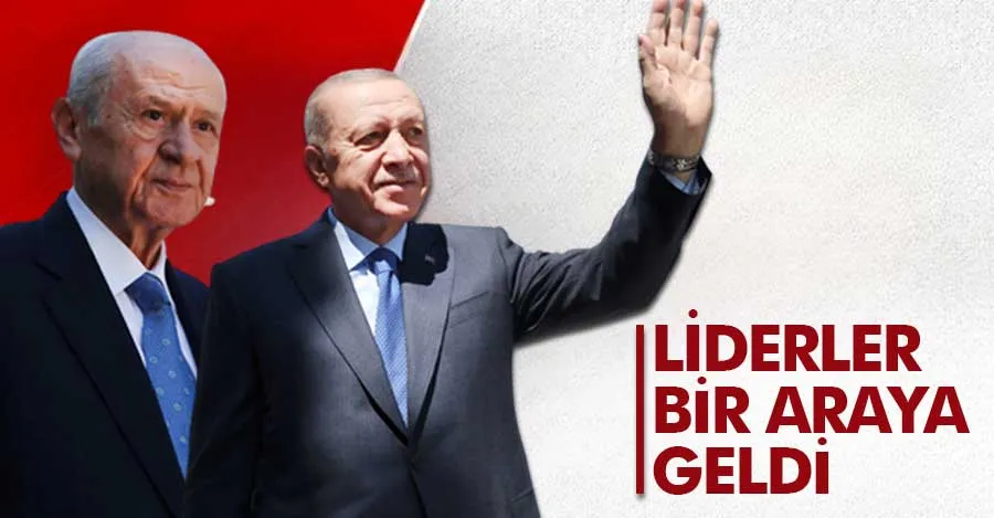 Cumhurbaşkanı Erdoğan, MHP Genel Başkanı Bahçeli ile bir araya geldi