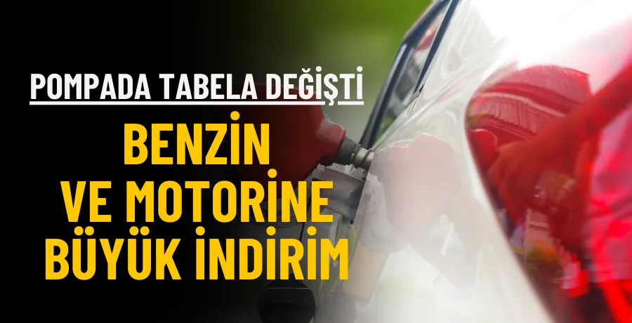 Benzin ve motorinde indirim tabelaya yansıdı