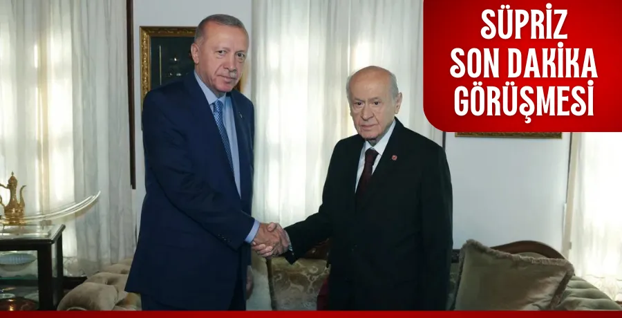 Cumhurbaşkanı Erdoğan - Devlet Bahçeli görüşmesi