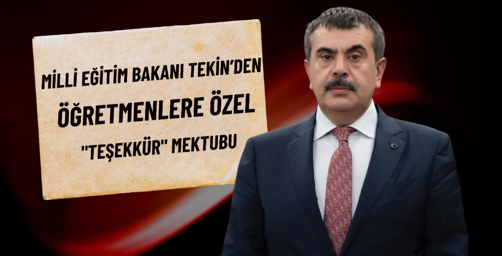 Milli Eğitim Bakanı Tekin’den öğretmenlere özel 