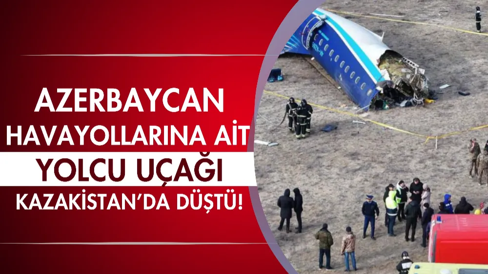 Kazakistan’da yolcu uçağı düştü