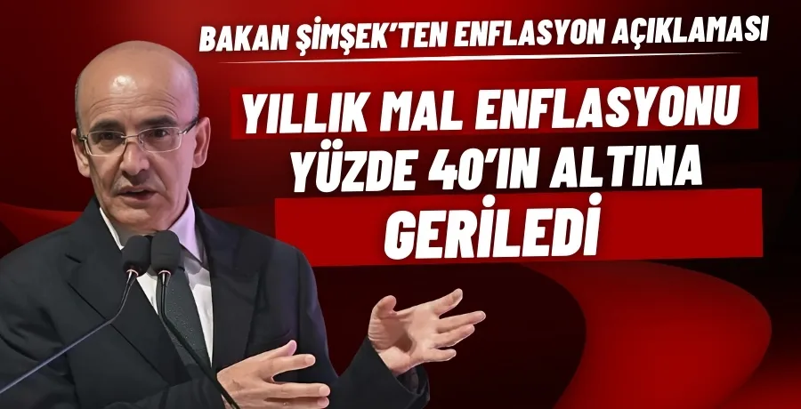 Bakan Şimşek’ten enflasyon açıklaması