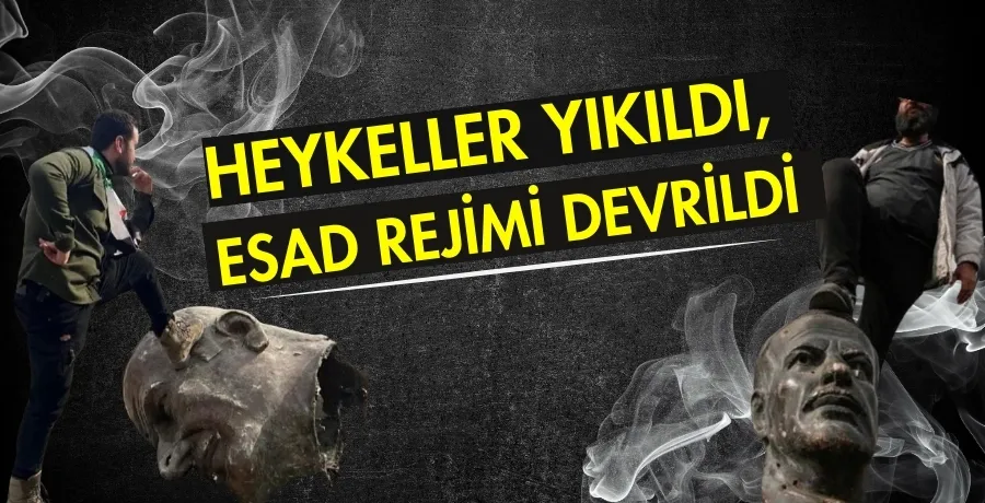  Heykeller yıkıldı, Esad Rejimi devrildi