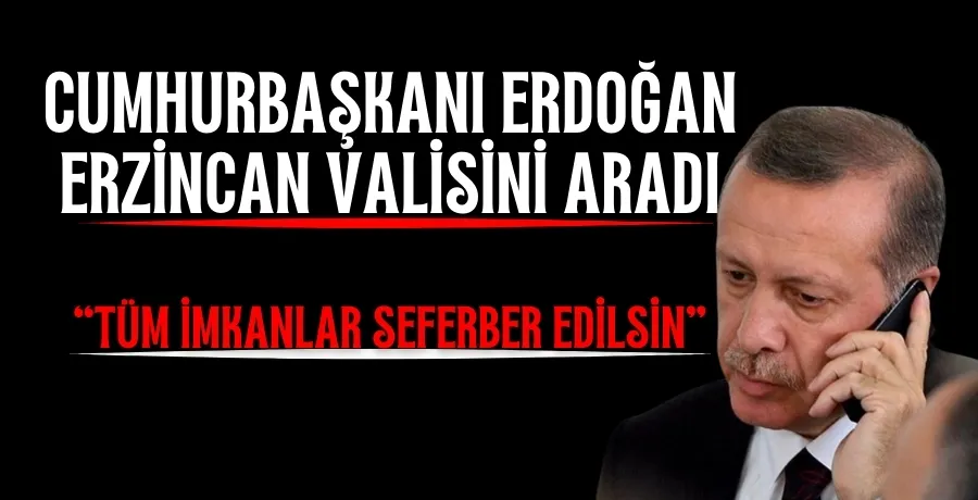 Erdoğan Erzincan Valisi