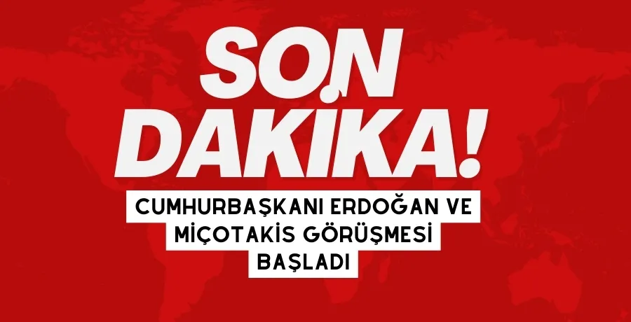 Cumhurbaşkanı Erdoğan ve Miçotakis Ankara