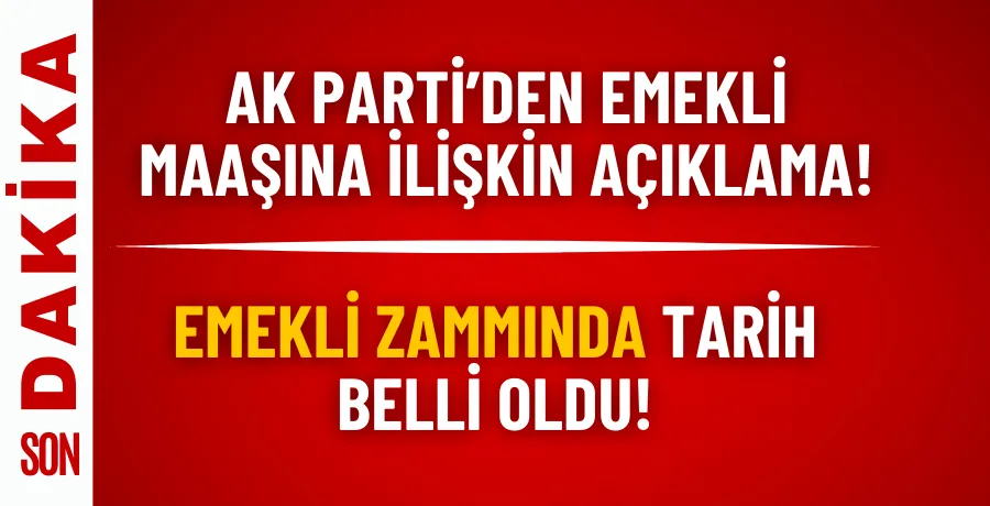 Emekli zammında tarih belli oldu!