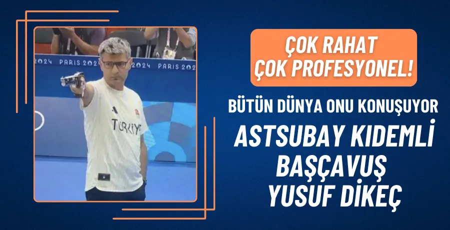 Olimpiyatlarda gümüş madalya kazanan Yusuf Dikeç rahatlığıyla dünyada gündem oldu!