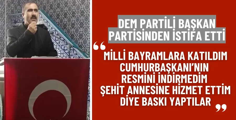 Taşlıçay Belediye Başkanı Budak, DEM Parti