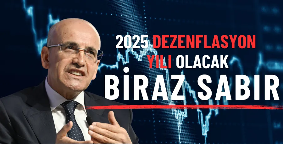 Mehmet Şimşek: 2025 dezenflasyon yılı olacak biraz sabır