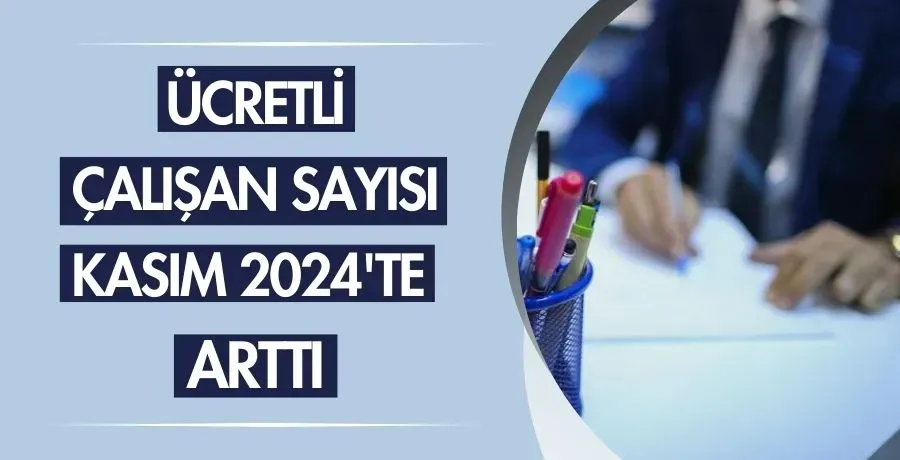 Ücretli çalışan sayısı kasım 2024