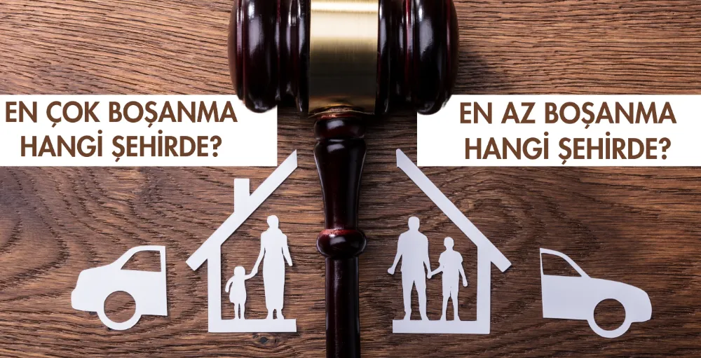 En çok boşanma hangi ilde gerçekleşti?