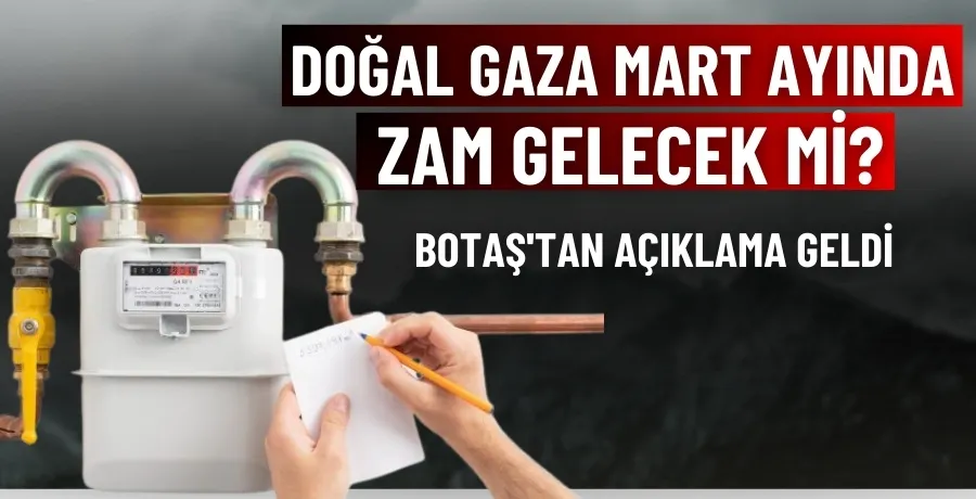 Doğal gaza mart ayında zam gelecek mi? BOTAŞ