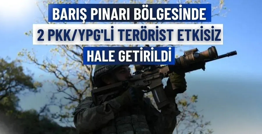 Barış Pınarı bölgesinde 2 PKK/YPG